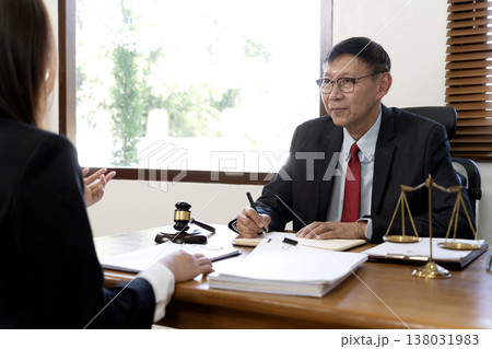 Asians Chief Attorney listening and advising Asians Chief Attorney listening and advising 138031983