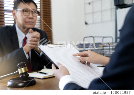 Asians Chief Attorney listening and advising Asians Chief Attorney listening and advising 138031987