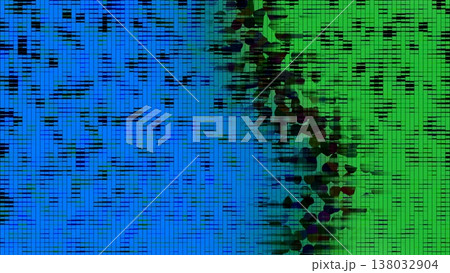 ブルーとグリーンの抽象的なドット柄のバックグラウンド ブルーとグリーンの抽象的なドット柄のバックグラウンド 138032904