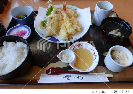 国道374号線 岡山県和気 夏かわ本店 てんぷら定食 国道374号線 岡山県和気 夏かわ本店 てんぷら定食 138033188
