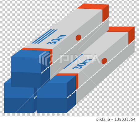 Simple illustration of aluminum foil 138033354