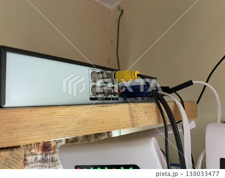 Installation of wired video surveillance system 138033477