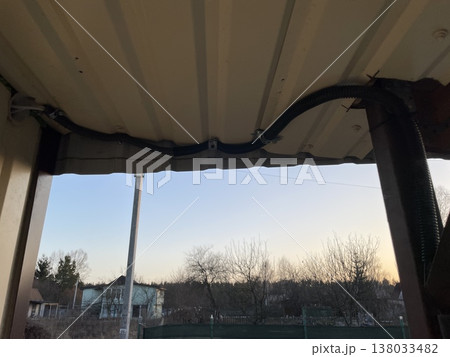 Installation of wired video surveillance system 138033482