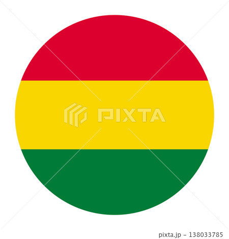Circular Bolivian flag badge. National symbol of Bolivia. Circular Bolivian flag badge. National symbol of Bolivia. 138033785