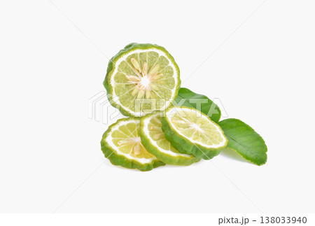 Bergamot isolated on white background Bergamot isolated on white background 138033940