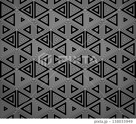 Abstract geometric pattern. A seamless vector background. Gray and black ornament. Graphic modern pattern. Simple lattice graphic design 138033949