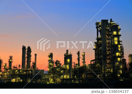 【愛媛県】太陽石油コンビナートの夜景 138034137