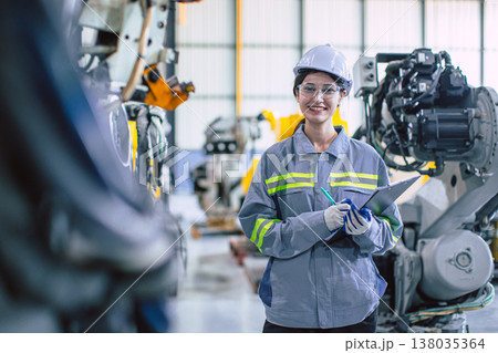 professional people workers working in modern technology robotic industry automation manufacturing. professional people workers working in modern technology robotic industry automation manufacturing. 138035364