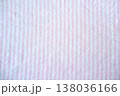 ピンクストライプの布 138036166