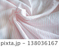 ピンクストライプの布 138036167