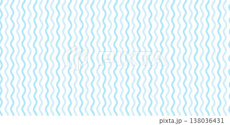 Stripe pattern baby watercolor seamless with light blue and white vertical wavy stripes, soft hand painted line texture in pastel tones. Drag to swatches panel to use 138036431
