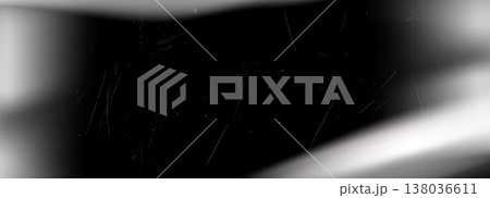 Old film optical leak with retro scratches for horror cinema effect. Film light and noise background with old camera glare. Noir vector overlay in monochrome vintage aesthetic and gradient decor 138036611