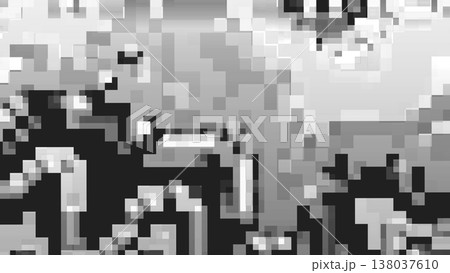 Black and White Pixelated Glitch Texture with Digital Compression Black and White Pixelated Glitch Texture with Digital Compression 138037610