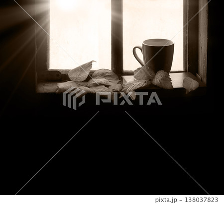 Cup of tea and book Cup of tea and book 138037823