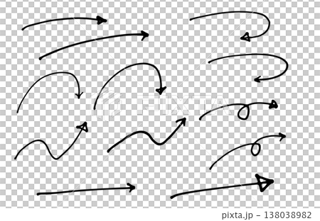 simple hand drawn arrows simple hand drawn arrows 138038982