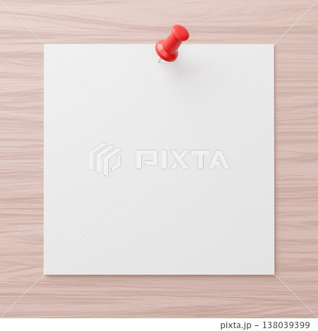 3D背景素材_画鋲とメモ 3D背景素材_画鋲とメモ 138039399