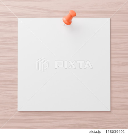 3D背景素材_画鋲とメモ 3D背景素材_画鋲とメモ 138039401