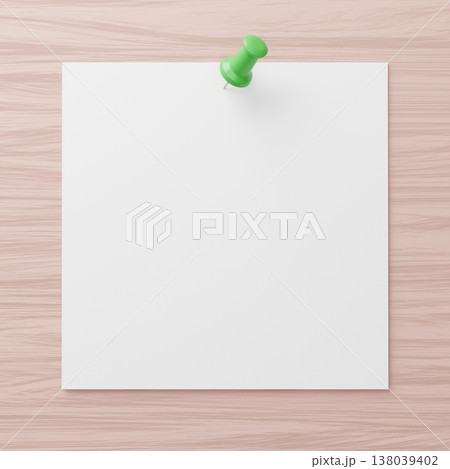 3D背景素材_画鋲とメモ 3D背景素材_画鋲とメモ 138039402
