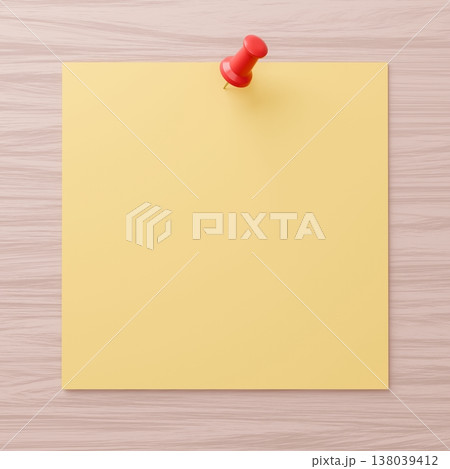 3D背景素材_画鋲とメモ 138039412