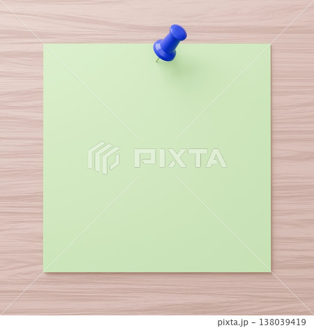 3D背景素材_画鋲とメモ 3D背景素材_画鋲とメモ 138039419