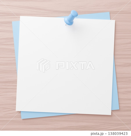 3D背景素材_画鋲とメモ 3D背景素材_画鋲とメモ 138039423