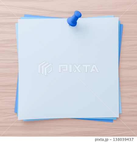 3D背景素材_画鋲とメモ 3D背景素材_画鋲とメモ 138039437