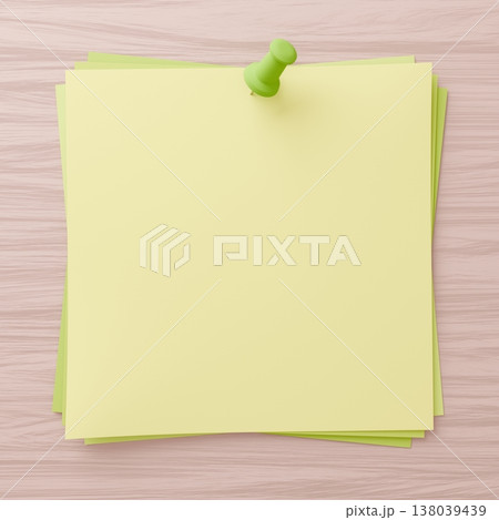 3D背景素材_画鋲とメモ 138039439