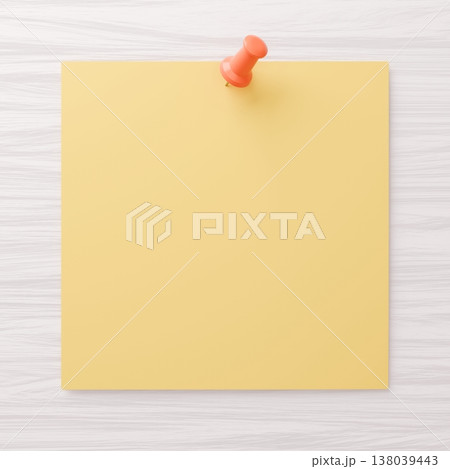 3D背景素材_画鋲とメモ 3D背景素材_画鋲とメモ 138039443
