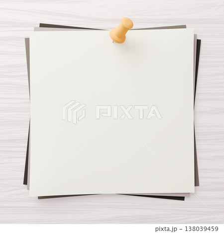 3D背景素材_画鋲とメモ_カラフル 138039459