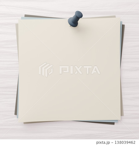 3D背景素材_画鋲とメモ_カラフル 3D背景素材_画鋲とメモ_カラフル 138039462