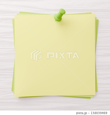 3D背景素材_画鋲とメモ 3D背景素材_画鋲とメモ 138039469