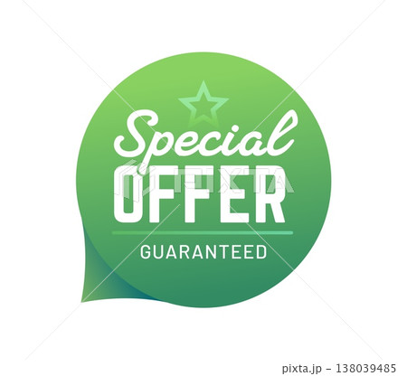 Round sale tag sticker for special offer and price discount guarantee, vector badge. Sale sticker or product tag green label with quality star and shop promotion or store promo low price guarantee ad Round sale tag sticker for special offer and price discount guarantee, vector badge. Sale sticker or product tag green label with quality star and shop promotion or store promo low price guarantee ad 138039485