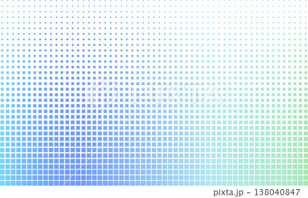 四角いブロックが上に伸びる青いグラデーションが買ったデジタル風ハーフトーンの背景 四角いブロックが上に伸びる青いグラデーションが買ったデジタル風ハーフトーンの背景 138040847
