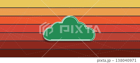 Cloud infrastructure concept technology background and network security 138040971