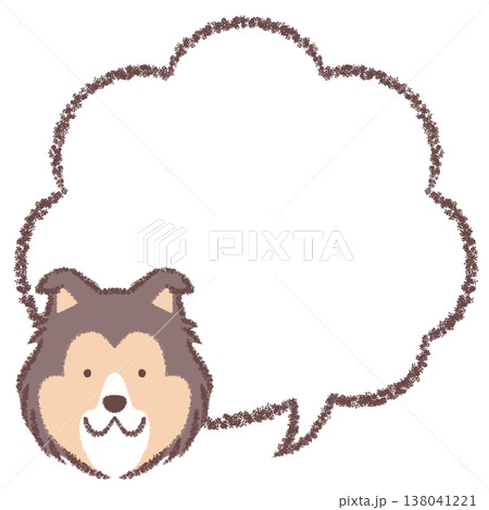 ラフコリーの吹き出し 138041221