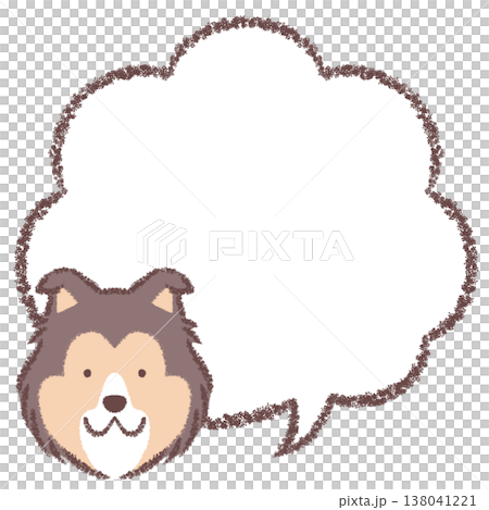 ラフコリーの吹き出し 138041221