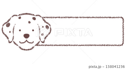 ダルメシアンの横長フレーム 138041236