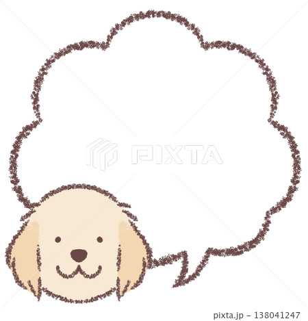 ゴールデンレトリバーの吹き出し 138041247