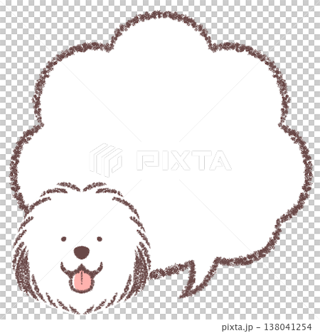 古英語牧羊犬對話框 古英語牧羊犬對話框 138041254