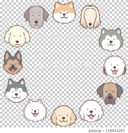 Large dog face icon circle frame 1 Large dog face icon circle frame 1 138041265