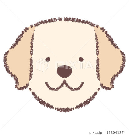 ラブラドールレトリバーの顔アイコン 138041274