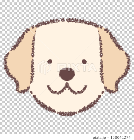 ラブラドールレトリバーの顔アイコン 138041274