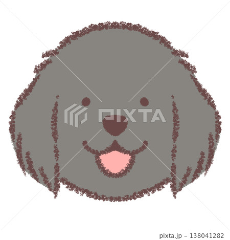 フラットコーテッドレトリバーの顔アイコン 138041282
