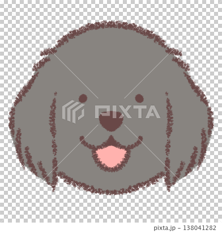 フラットコーテッドレトリバーの顔アイコン 138041282