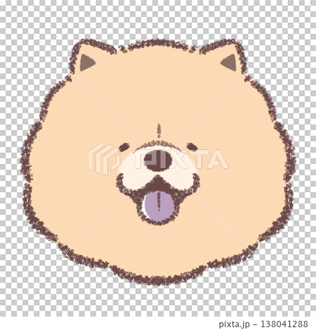 チャウチャウの顔アイコン 138041288