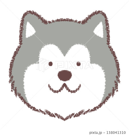 アラスカンマラミュートの顔アイコン 138041310