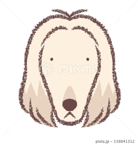 アフガンハウンドの顔アイコン 138041312