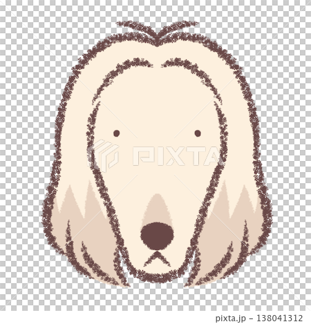 アフガンハウンドの顔アイコン 138041312