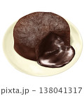 おしゃれなとろけるチョコのフォンダンショコラ 138041317