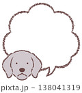 ワイマラナーの吹き出し 138041319